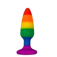 Plug Rainbow Hiperloo - Taille M — 11 x 2,9 cm