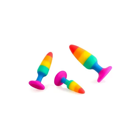Hiperloo Rainbow Plug - Taglia L — 13,1 x 3,9 cm - Wooomy (49,90&nbsp;€) | Poppers Express