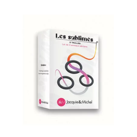 Set of 3 Stretchable Silicone Cockrings - Jacquie & Michel Toys (€12.90) | Poppers Express