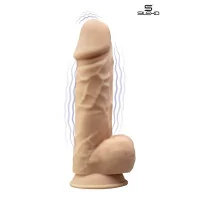 Dildo Vibrante Tocco Pelle 21,5 cm - Silexd