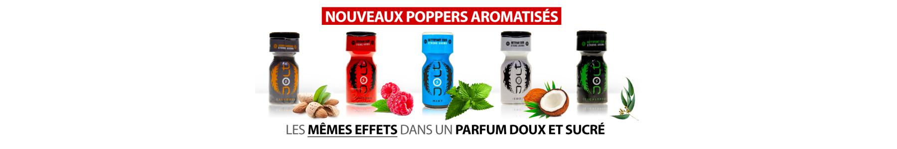 Aromatisierte Poppers: Minze, Erdbeere...